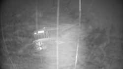 Modrá sjezdovka - dojezd k lanové dráze