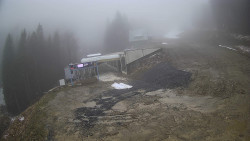 Modrá sjezdovka - dojezd k lanové dráze