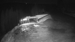 Modrá sjezdovka - dojezd k lanové dráze