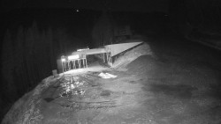 Modrá sjezdovka - dojezd k lanové dráze