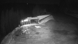 Modrá sjezdovka - dojezd k lanové dráze