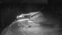 Modrá sjezdovka - dojezd k lanové dráze