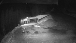 Modrá sjezdovka - dojezd k lanové dráze