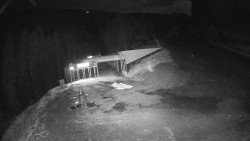 Modrá sjezdovka - dojezd k lanové dráze