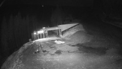 Modrá sjezdovka - dojezd k lanové dráze