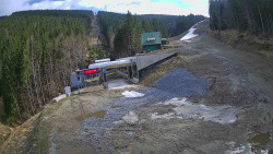 Modrá sjezdovka - dojezd k lanové dráze