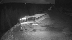 Modrá sjezdovka - dojezd k lanové dráze