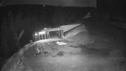 Modrá sjezdovka - dojezd k lanové dráze