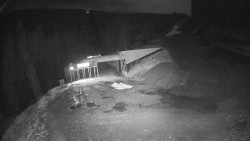 Modrá sjezdovka - dojezd k lanové dráze