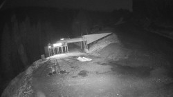 Modrá sjezdovka - dojezd k lanové dráze