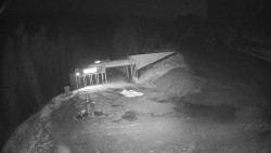 Modrá sjezdovka - dojezd k lanové dráze