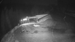 Modrá sjezdovka - dojezd k lanové dráze