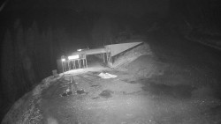 Modrá sjezdovka - dojezd k lanové dráze