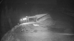 Modrá sjezdovka - dojezd k lanové dráze