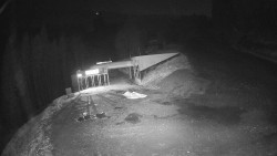 Modrá sjezdovka - dojezd k lanové dráze