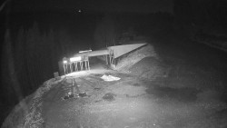 Modrá sjezdovka - dojezd k lanové dráze