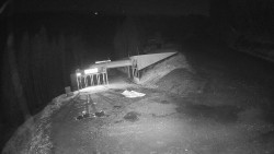 Modrá sjezdovka - dojezd k lanové dráze