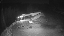 Modrá sjezdovka - dojezd k lanové dráze