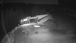 Modrá sjezdovka - dojezd k lanové dráze