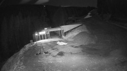 Modrá sjezdovka - dojezd k lanové dráze