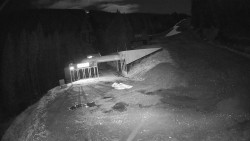 Modrá sjezdovka - dojezd k lanové dráze