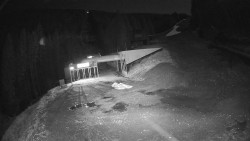 Modrá sjezdovka - dojezd k lanové dráze