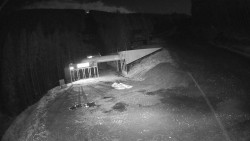 Modrá sjezdovka - dojezd k lanové dráze