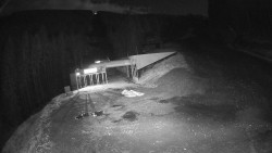 Modrá sjezdovka - dojezd k lanové dráze