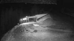 Modrá sjezdovka - dojezd k lanové dráze