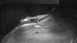 Modrá sjezdovka - dojezd k lanové dráze