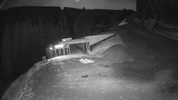 Modrá sjezdovka - dojezd k lanové dráze