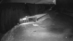 Modrá sjezdovka - dojezd k lanové dráze