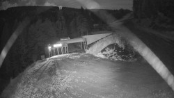 Blaue Skipiste – Abfahrt zur Seilbahnstation