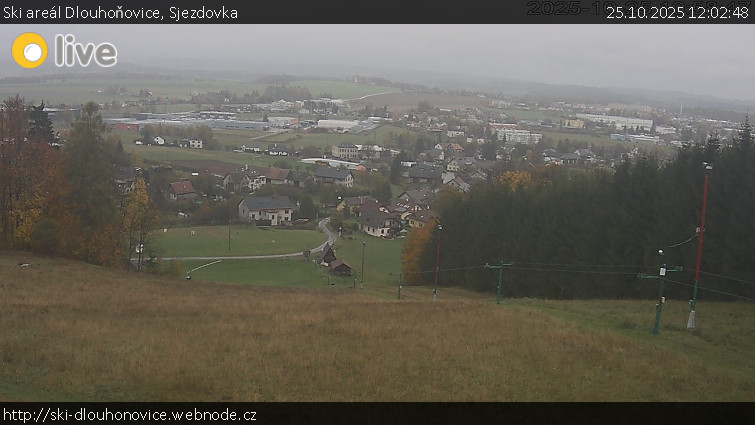 Ski areál Dlouhoňovice - Sjezdovka - 25.10.2025 v 12:02 Ski areál Dlouhoňovice - Sjezdovka - 25.10.2025 v 12:02