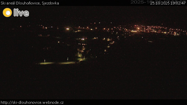 Ski areál Dlouhoňovice - Sjezdovka - 25.10.2025 v 19:02 Ski areál Dlouhoňovice - Sjezdovka - 25.10.2025 v 19:02