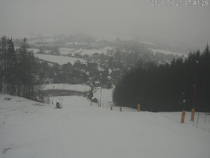 Ski areál Dlouhoňovice - Sjezdovka - 23.1.2026 v 07:45 Ski areál Dlouhoňovice - Sjezdovka - 23.1.2026 v 07:45