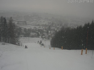 Ski areál Dlouhoňovice - Sjezdovka - 29.1.2026 v 08:02 Ski areál Dlouhoňovice - Sjezdovka - 29.1.2026 v 08:02