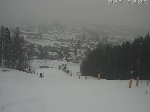 Ski areál Dlouhoňovice - Sjezdovka - 29.1.2026 v 08:32 Ski areál Dlouhoňovice - Sjezdovka - 29.1.2026 v 08:32