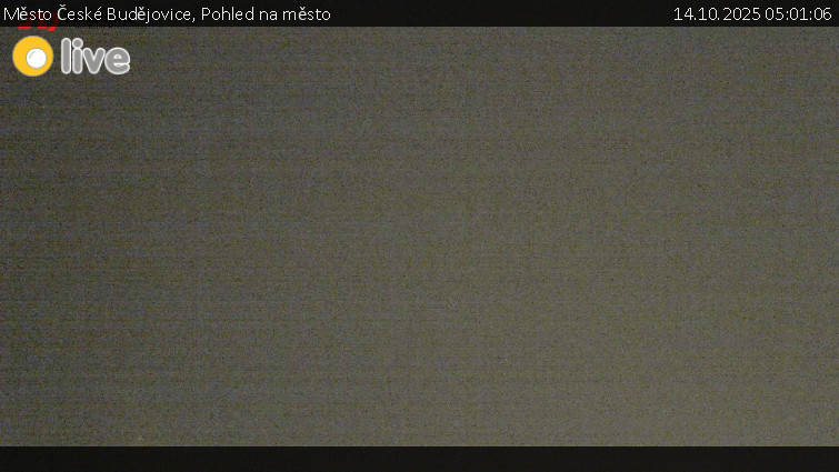 Město České Budějovice - Pohled na město - 14.10.2025 v 05:01 Město České Budějovice - Pohled na město - 14.10.2025 v 05:01
