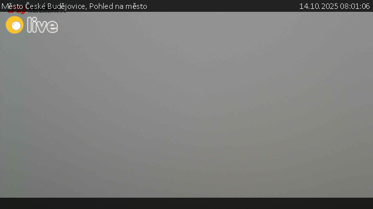 Město České Budějovice - Pohled na město - 14.10.2025 v 08:01 Město České Budějovice - Pohled na město - 14.10.2025 v 08:01