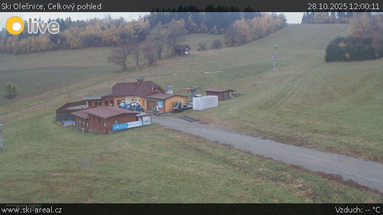 Ski Olešnice - Celkový pohled - 28.10.2025 v 12:00 Ski Olešnice - Celkový pohled - 28.10.2025 v 12:00