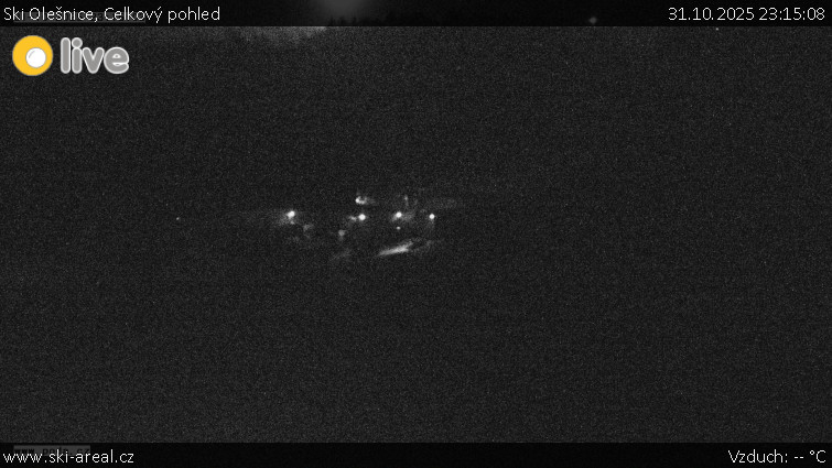 Ski Olešnice - Celkový pohled - 31.10.2025 v 23:15 Ski Olešnice - Celkový pohled - 31.10.2025 v 23:15