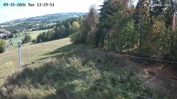 Ski lift A exit