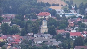 Stadt Olešnice - Blick auf die Stadt - 1.8.2026 v 05:30 Stadt Olešnice - Blick auf die Stadt - 1.8.2026 v 05:30