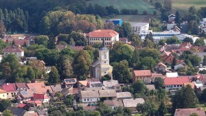Stadt Olešnice - Blick auf die Stadt - 15.9.2026 v 11:45 Stadt Olešnice - Blick auf die Stadt - 15.9.2026 v 11:45