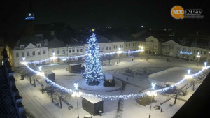 Město Bruntál - Náměstí Míru - 2.1.2026 v 05:32 Město Bruntál - Náměstí Míru - 2.1.2026 v 05:32