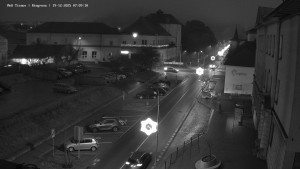Město Tišnov - Riegerova ulice - 19.12.2025 v 07:15 Město Tišnov - Riegerova ulice - 19.12.2025 v 07:15