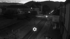 Město Tišnov - Riegerova ulice - 27.12.2025 v 07:15 Město Tišnov - Riegerova ulice - 27.12.2025 v 07:15