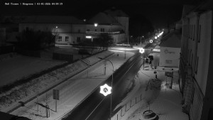 Město Tišnov - Riegerova ulice - 1.1.2026 v 04:15 Město Tišnov - Riegerova ulice - 1.1.2026 v 04:15