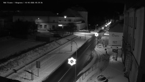 Město Tišnov - Riegerova ulice - 1.1.2026 v 05:45 Město Tišnov - Riegerova ulice - 1.1.2026 v 05:45